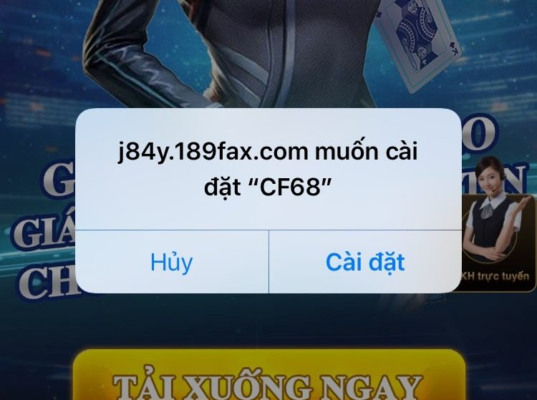 Cài đặt game CF68 trên điện thoại iPhone